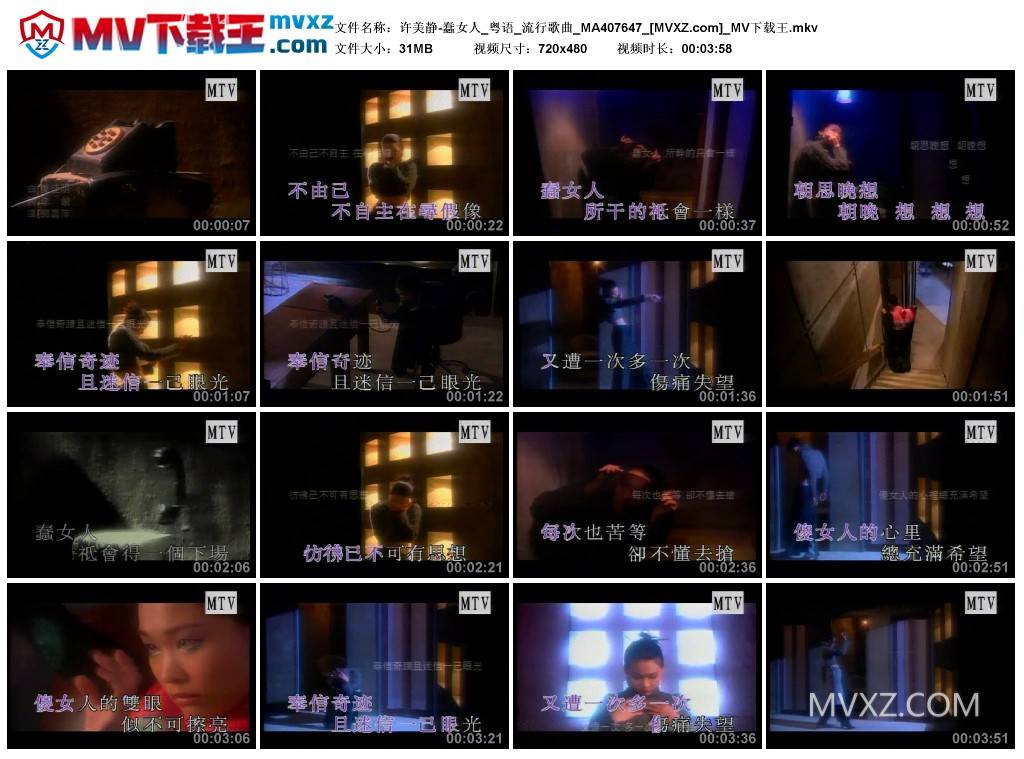 许美静-蠢女人_粤语_流行歌曲_MA407647